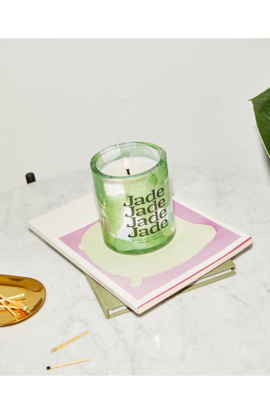 Shop Stories Of Italy Jade Scented Candle In Green