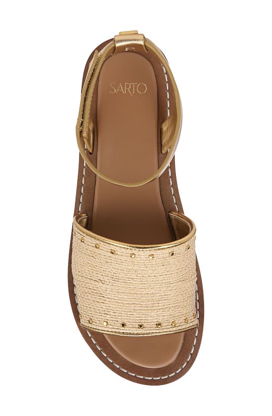 Shop Sarto By Franco Sarto Rosa Ankle Strap Sandal In Natural