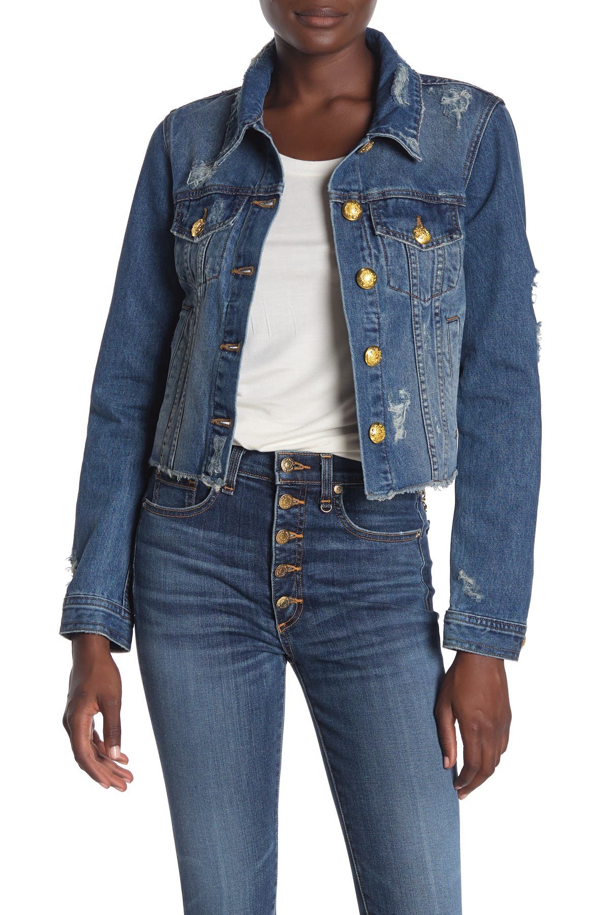 veronica beard denim blazer