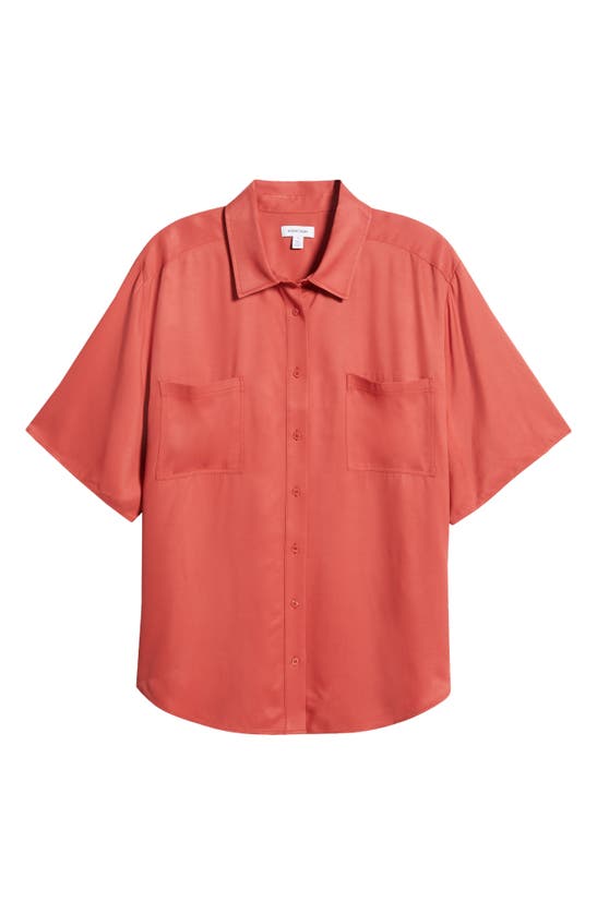 Shop Nordstrom Utility Shirt In Rust Spice
