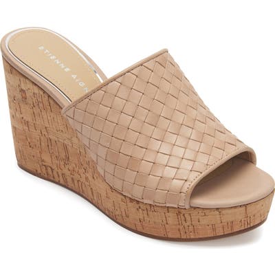 Etienne Aigner Devin Wedge Slide Sandal, Ivory