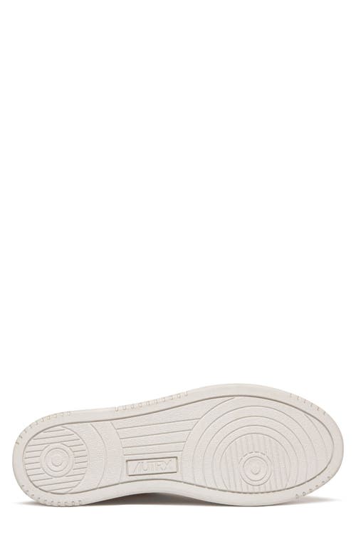 Shop Autry Medalist Low Sneaker In Solidgoat White