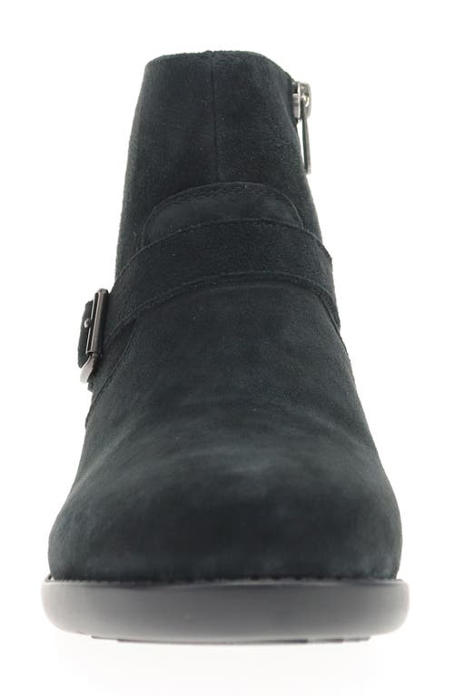 Propét Memphis Zip Bootie In Black Suede