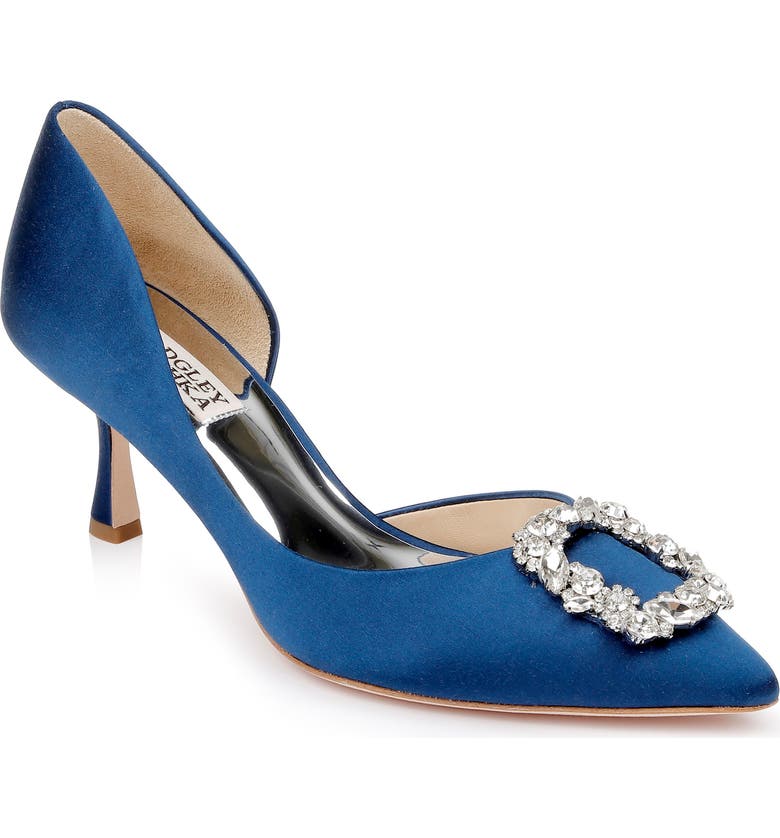 Badgley Mischka Collection Fabia Embellished Pointed Toe Pump (Women) | Nordstrom
