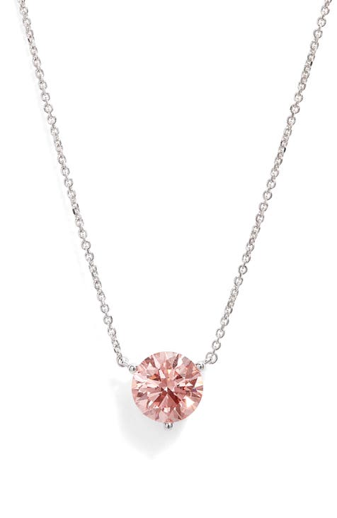 Lightbox 1.5-Carat Lab Grown Diamond Solitaire Pendant Necklace