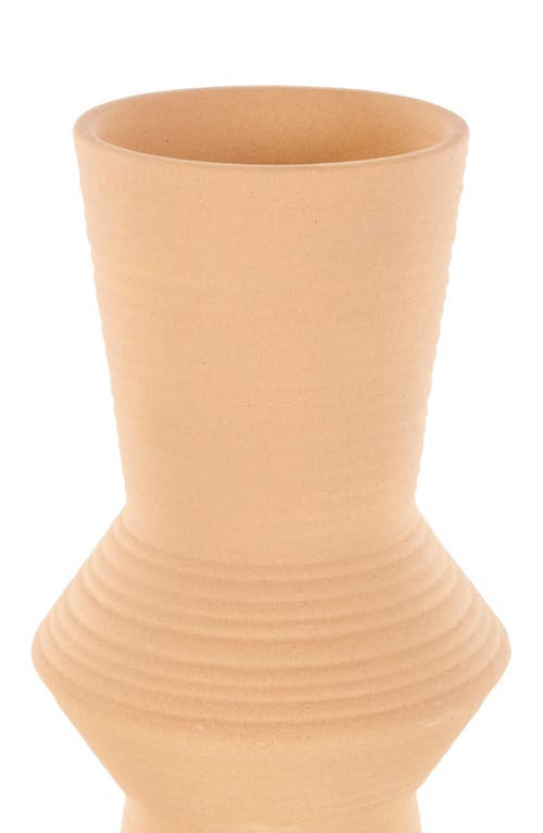 Ginger Birch Studio Brown Ceramic Vase In Brown