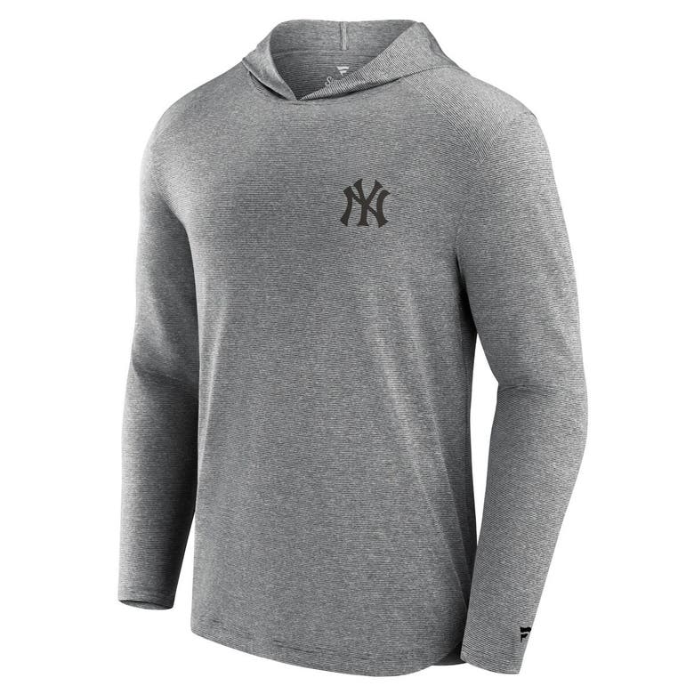 Shop Fanatics Signature Black New York Yankees Front Office Tech Lightweight Hoodie T-shirt
