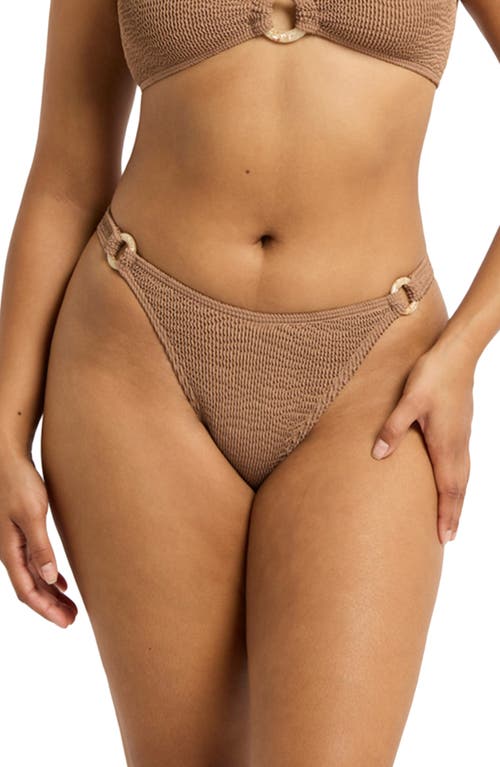 Shop Bondeye Bond-eye Ring Scene Bikini Bottoms In Hazelnut Recycled