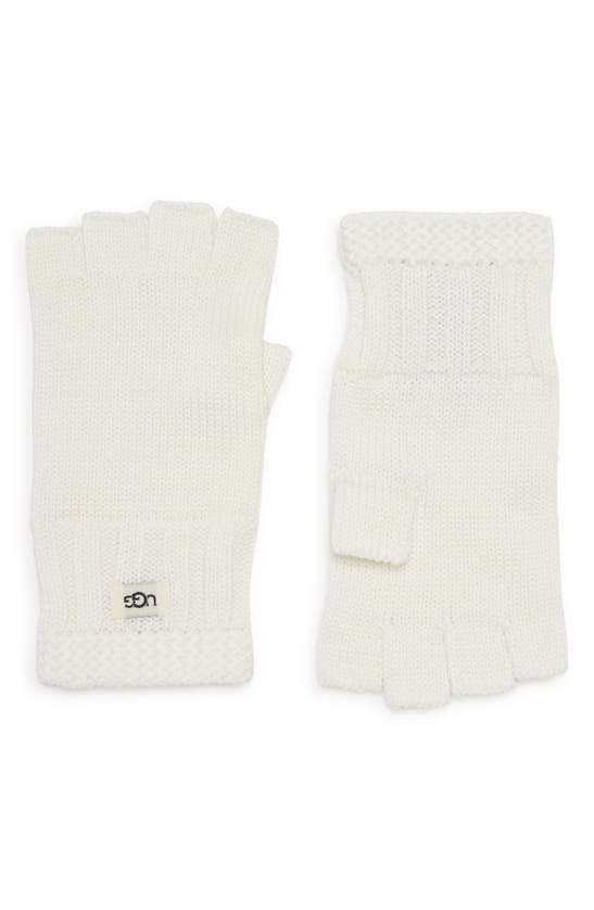 Ugg Knit Fingerless Gloves In Ivory ModeSens