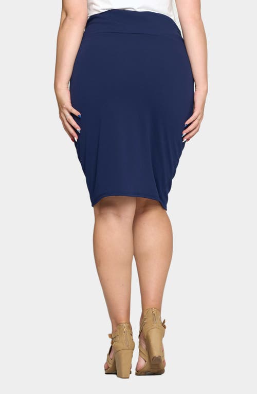L I V D Molly Pencil Skirt In Navy