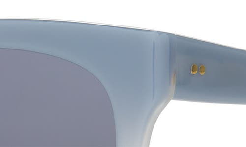 Toms Natasha 53mm Polarized Square Sunglasses In Chalky Blue Fade/dark Grey