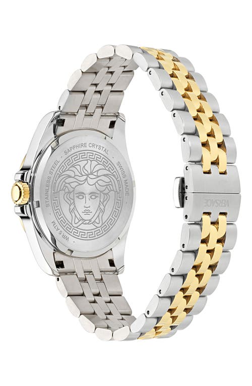 Versace Gold & Silver Anteo Watch In Two Tone