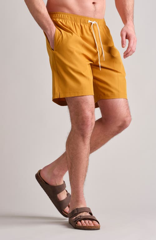 Rhone Rr Swim Trunks In Harvest Brown