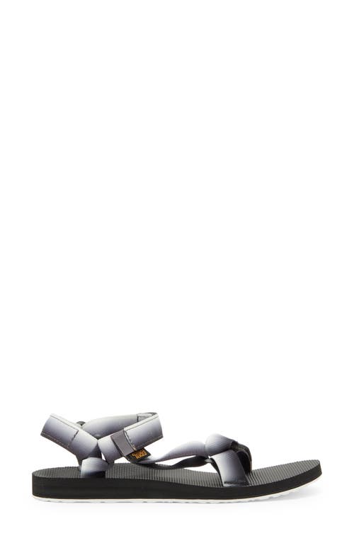 Shop Teva Original Universal Gradiate Sport Sandal In Black/white