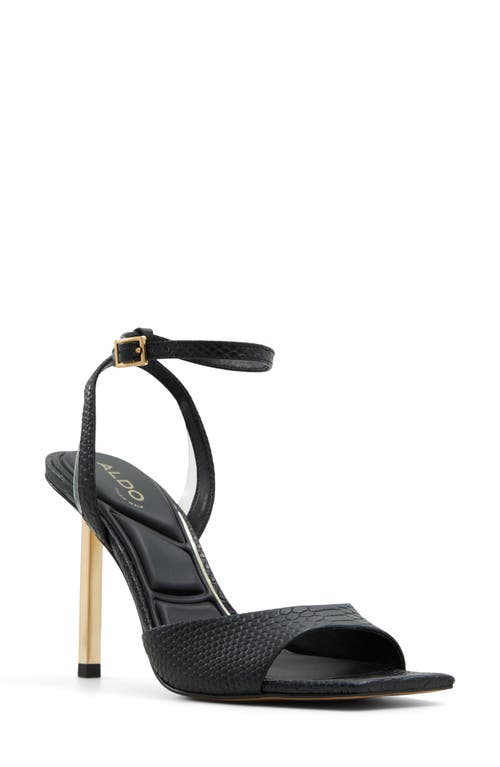 ALDO Lettie Ankle Strap Sandal Other Black at Nordstrom,