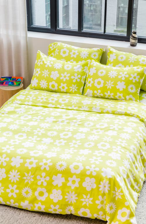 Shop Dusen Dusen Wingdings Duvet Cover & Shams Set In Yellow