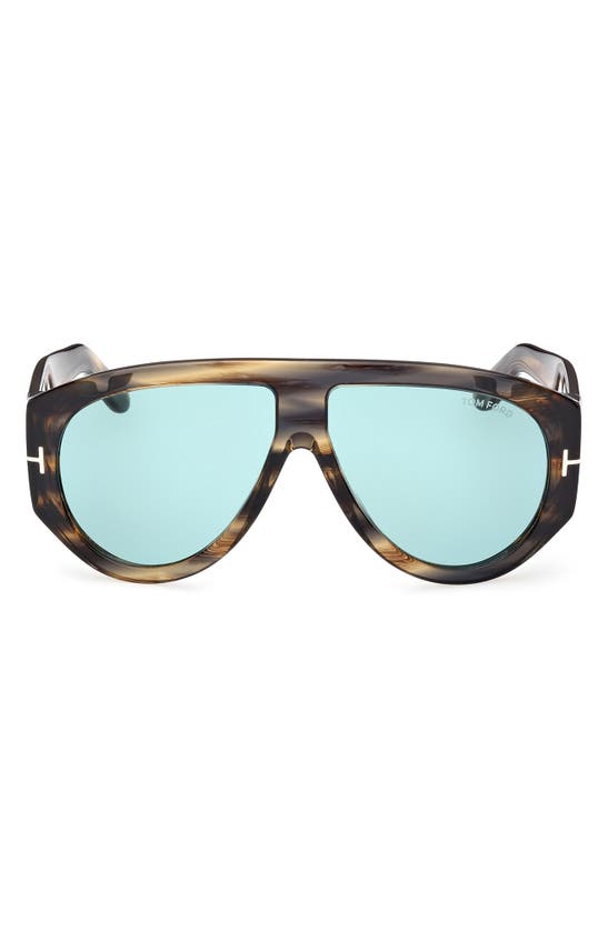 Tom Ford Tortoiseshell Bronson Sunglasses In Black | ModeSens