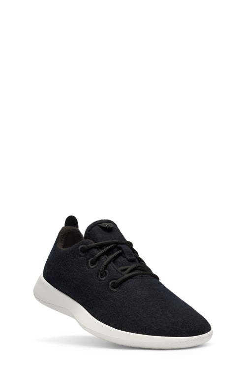 Allbirds Kids' Wool Runner Sneaker Natural Black at Nordstrom, M