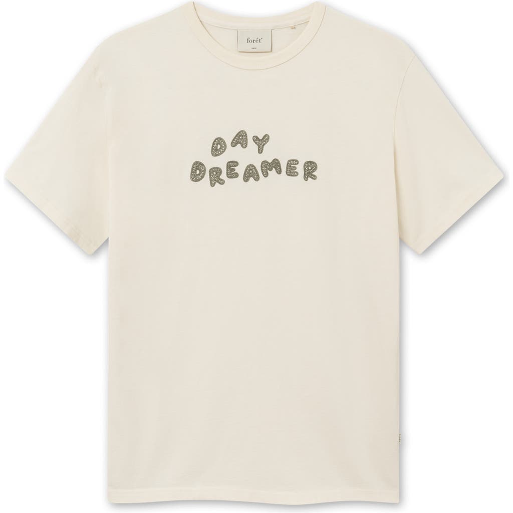 Forét Foret Dream Organic Cotton Graphic T-shirt In Neutral