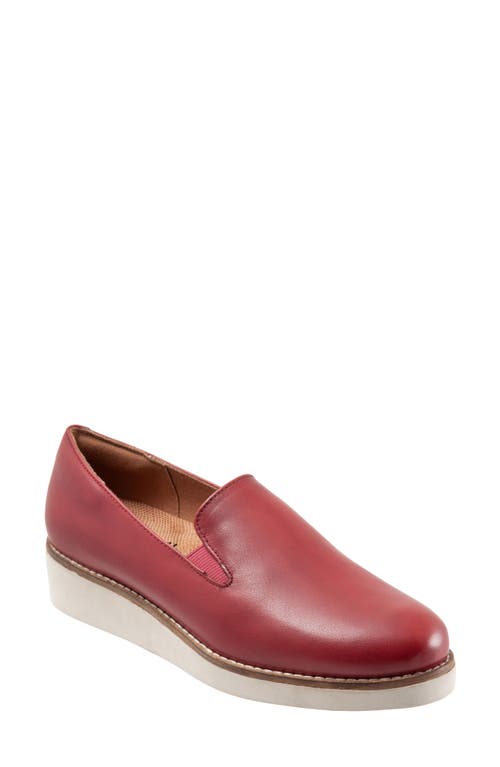 SoftWalk Whistle Slip-On - Wide Width Available Dark Red at Nordstrom,