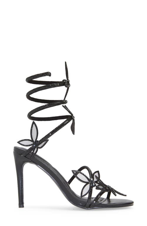 Shop Azalea Wang Dancy Ankle Wrap Sandal In Black