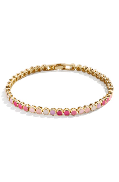 BaubleBar Polly Resin Hex Bead Bracelet in Pink-Multi