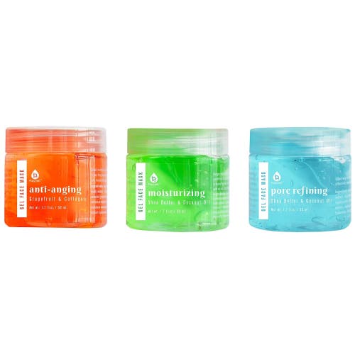 Shop Pursonic 3 Pack Facial Therapy Gel Face Mask With Mask Applicator In Multicolor