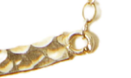 Argento Vivo Hammered Pendant Necklace In Gold
