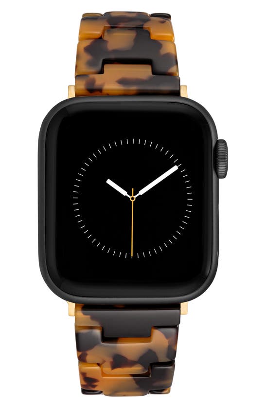 Shop Anne Klein Tortoise Pattern Apple Watch® Watchband In Toroise