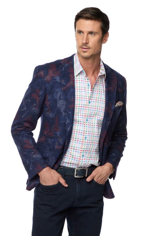 Shop Robert Graham Beckford Knit Sport Coat In Navy