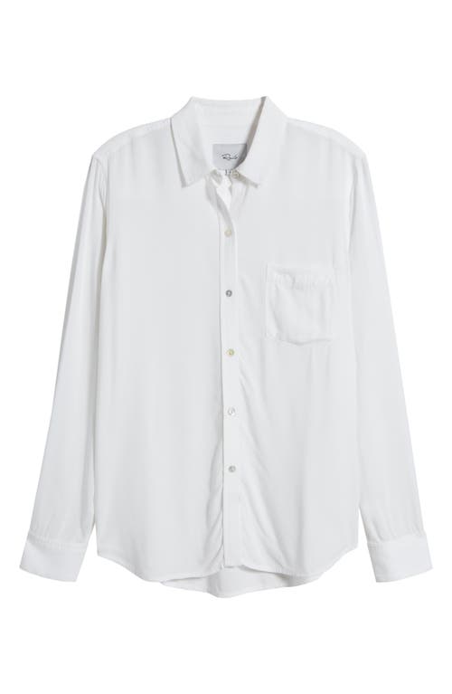 Shop Rails Wren Solid Button-up Shirt In White