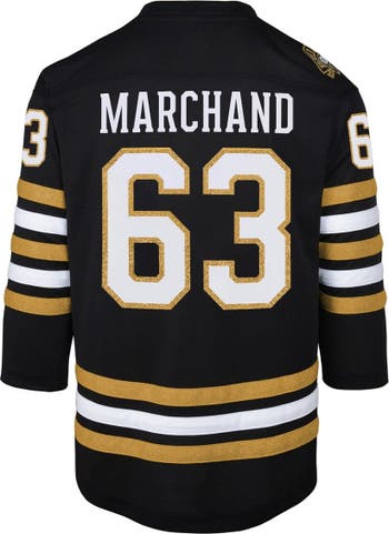 Outerstuff Youth Brad Marchand Cream Boston Bruins 100th Anniversary Replica Player Jersey Size: Small/Medium