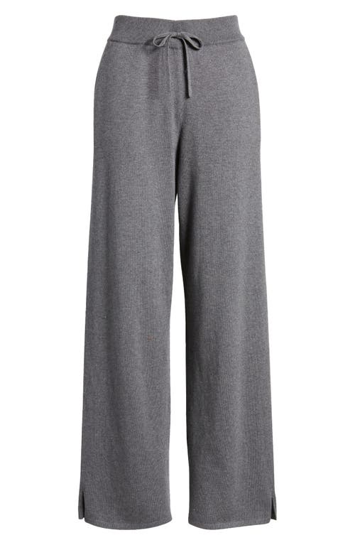 Shop Caslonr Caslon(r) Cotton & Cashmere Sweater Pants In Grey Dark Heather