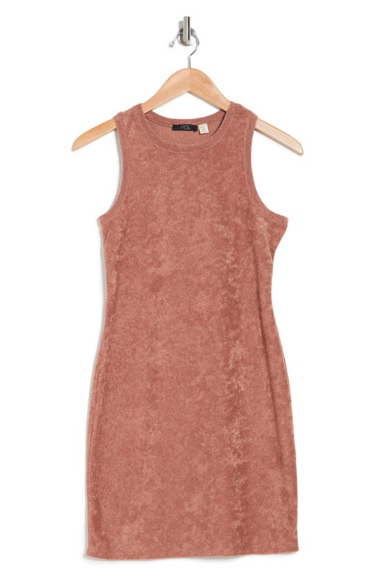 Rdi Terry Cloth Dress In Beaver Fur