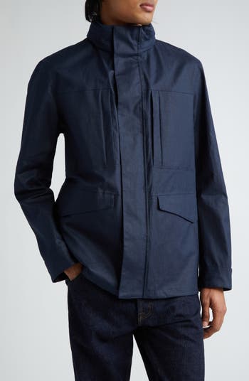 Herno Laminar Waterproof Linen Field Jacket | Nordstrom