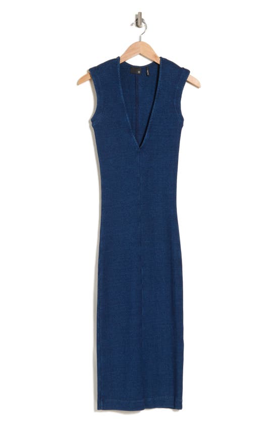 Shop Ag Pi Midi Dress In Blue