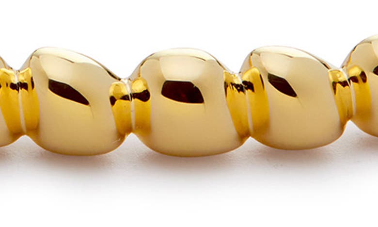Shop Monica Vinader Nura Teardrop Bangle Bracelet In 18ct Gold Vermeil