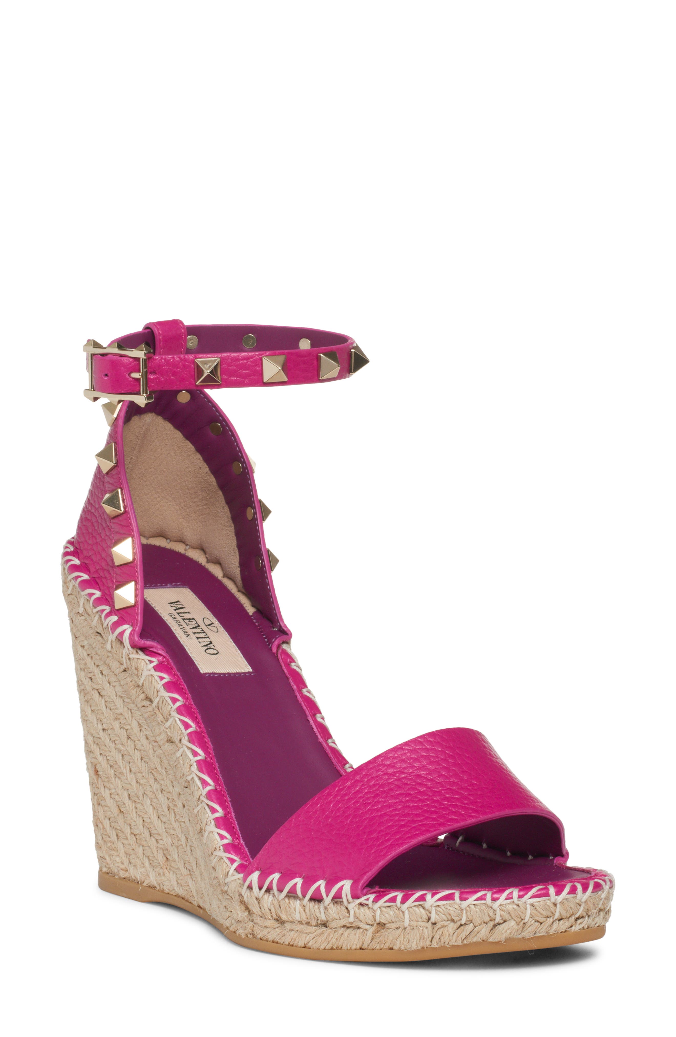 Lugano Espadrille Wedge Sandal in Light Pink Fabric at Nordstrom Nordstrom Women Shoes High Heels Wedges Wedge Sandals 