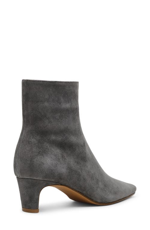 Shop Steve Madden Delvie Bootie In Grey Suede