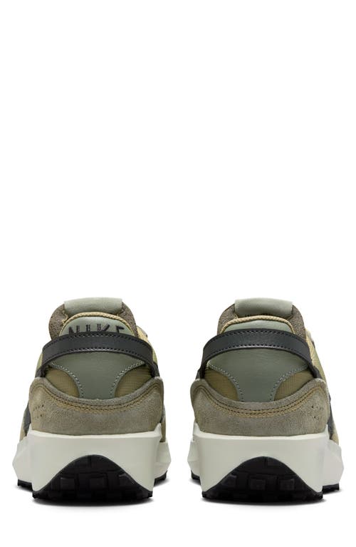 Nike Waffle Debut Retro Sneaker In Olive/olive/dark Stucco