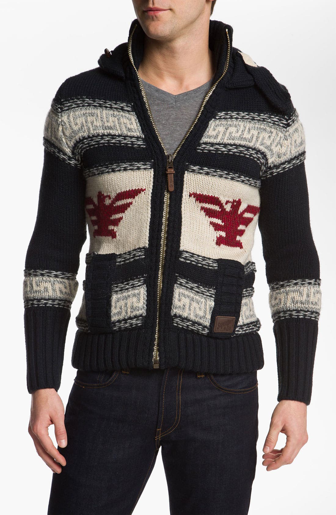 superdry long cardigan