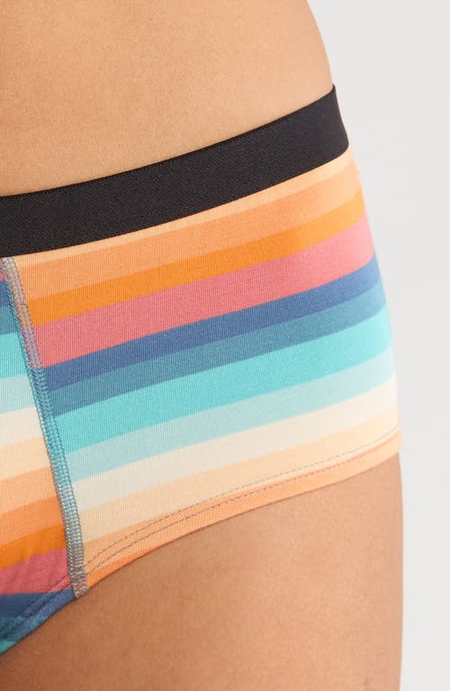 Shop Meundies Cheeky Briefs In Pool Stripes