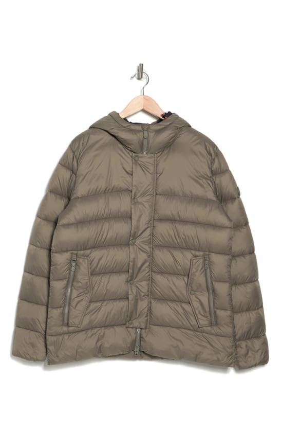 Save The Duck Lancelot Hooded Puffer Jacket In Mud Grey | ModeSens