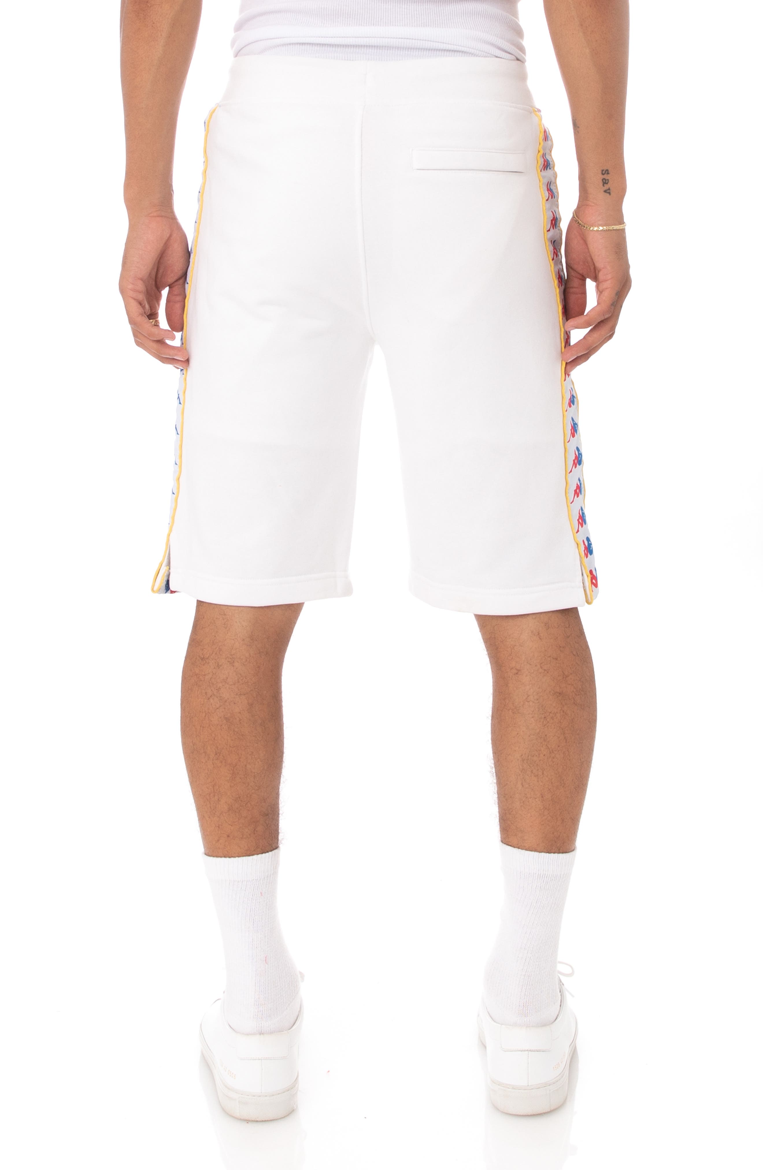 kappa white shorts