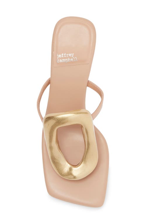 Shop Jeffrey Campbell Linq Up Sandal In Natural Gold