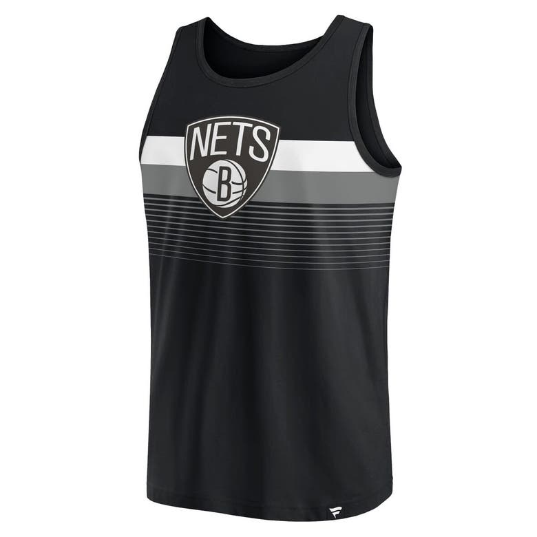 Shop Fanatics Branded Black Brooklyn Nets Wild Game Tank Top