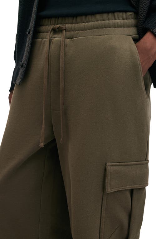 Shop Allsaints Patton Cotton Cargo Sweatpants In Neo Green