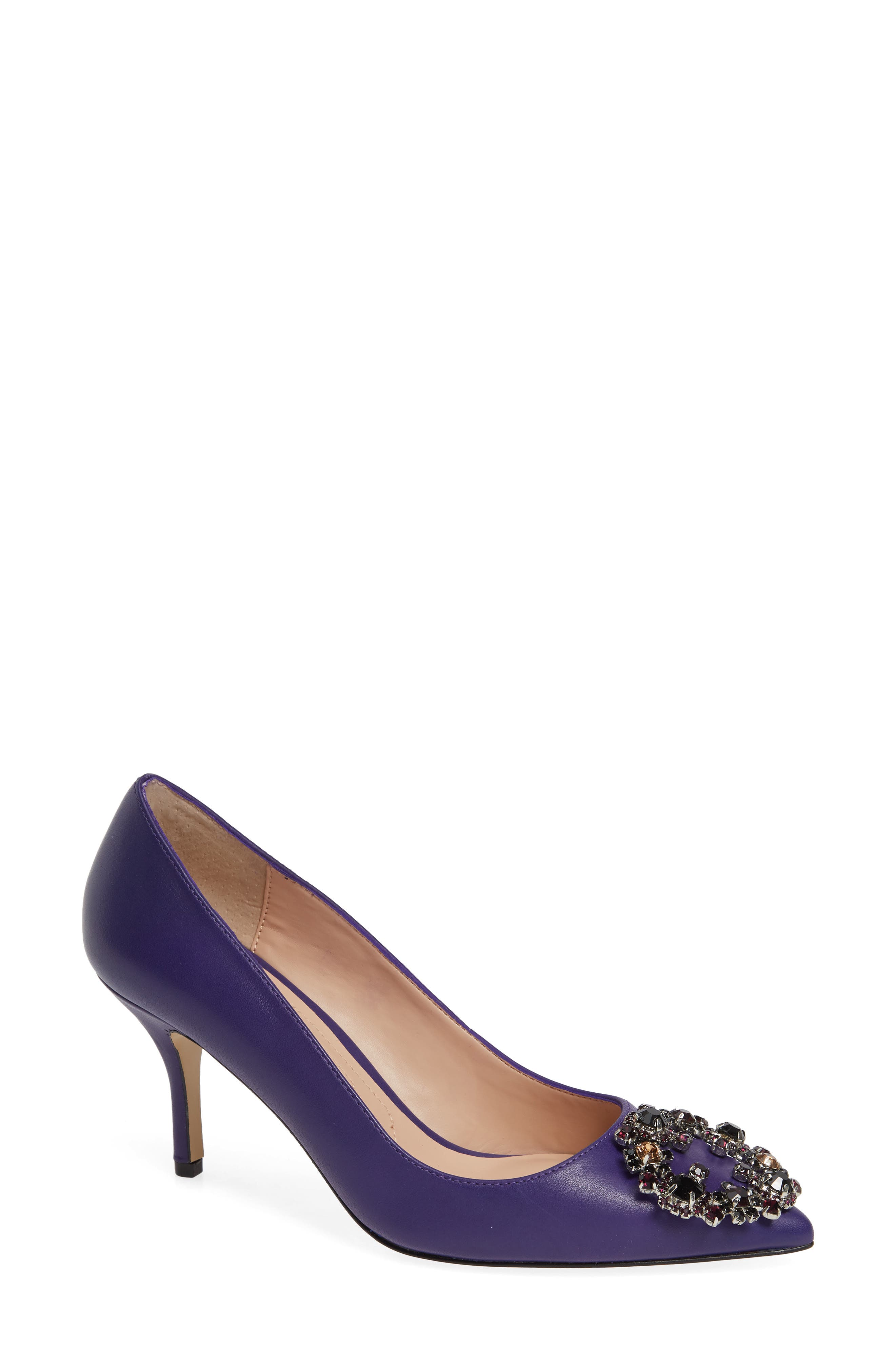 Charles David Anina Crystal Embellished Pump, Purple