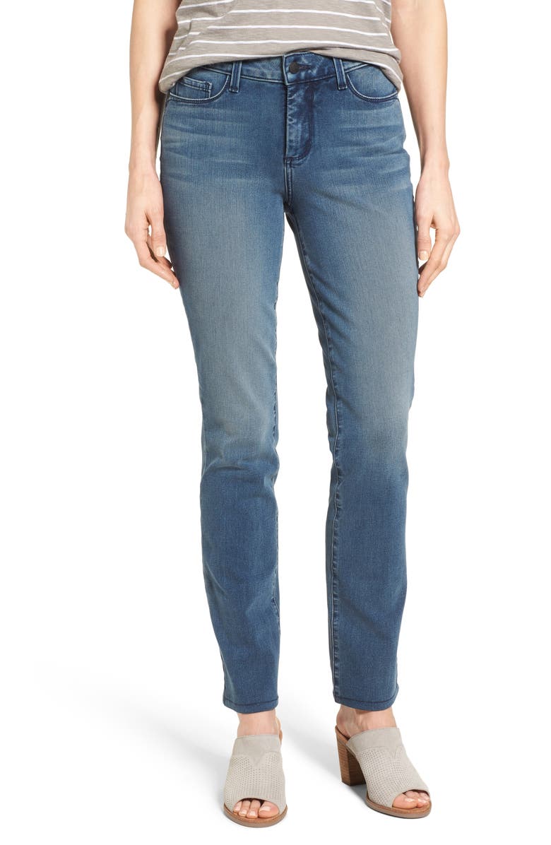 NYDJ Sheri Stretch Slim Leg Jeans (Arctic Haze) (Regular & Petite ...