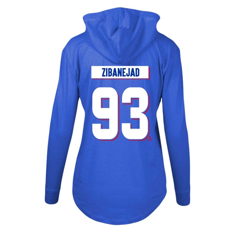 Shop Levelwear Mika Zibanejad Blue New York Rangers Vivid Player Name & Number Pullover Hoodie